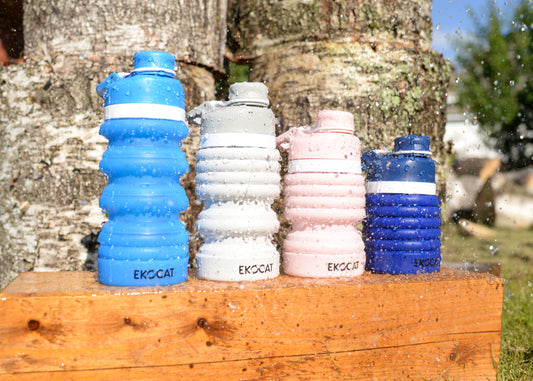 Sustumiama silikoninė gertuvė 550ml